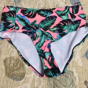 Boohoo High Waisted Tropical Bottoms